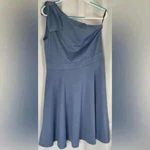 Jasambac one shoulder knee length formal‎ cocktail bridesmaid dress